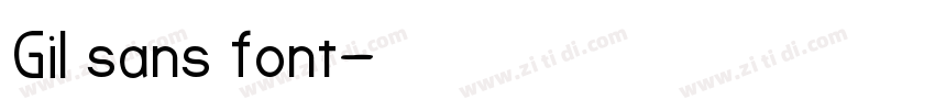 Gil sans font字体转换
